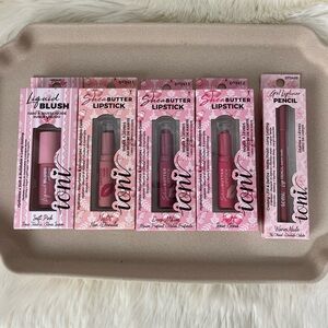 Bundle of 5 NIP Ioni beauty makeup collection Lip Sticks, Eyeliner, Liquid Blush